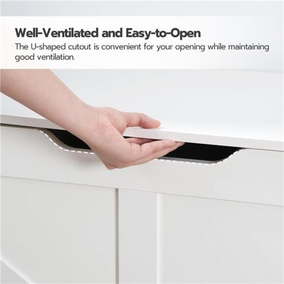 Storage Chest, 39.3" Toy Chest with Drawer, Wooden Storage Bench, Sturdy - Picture 7 of 8